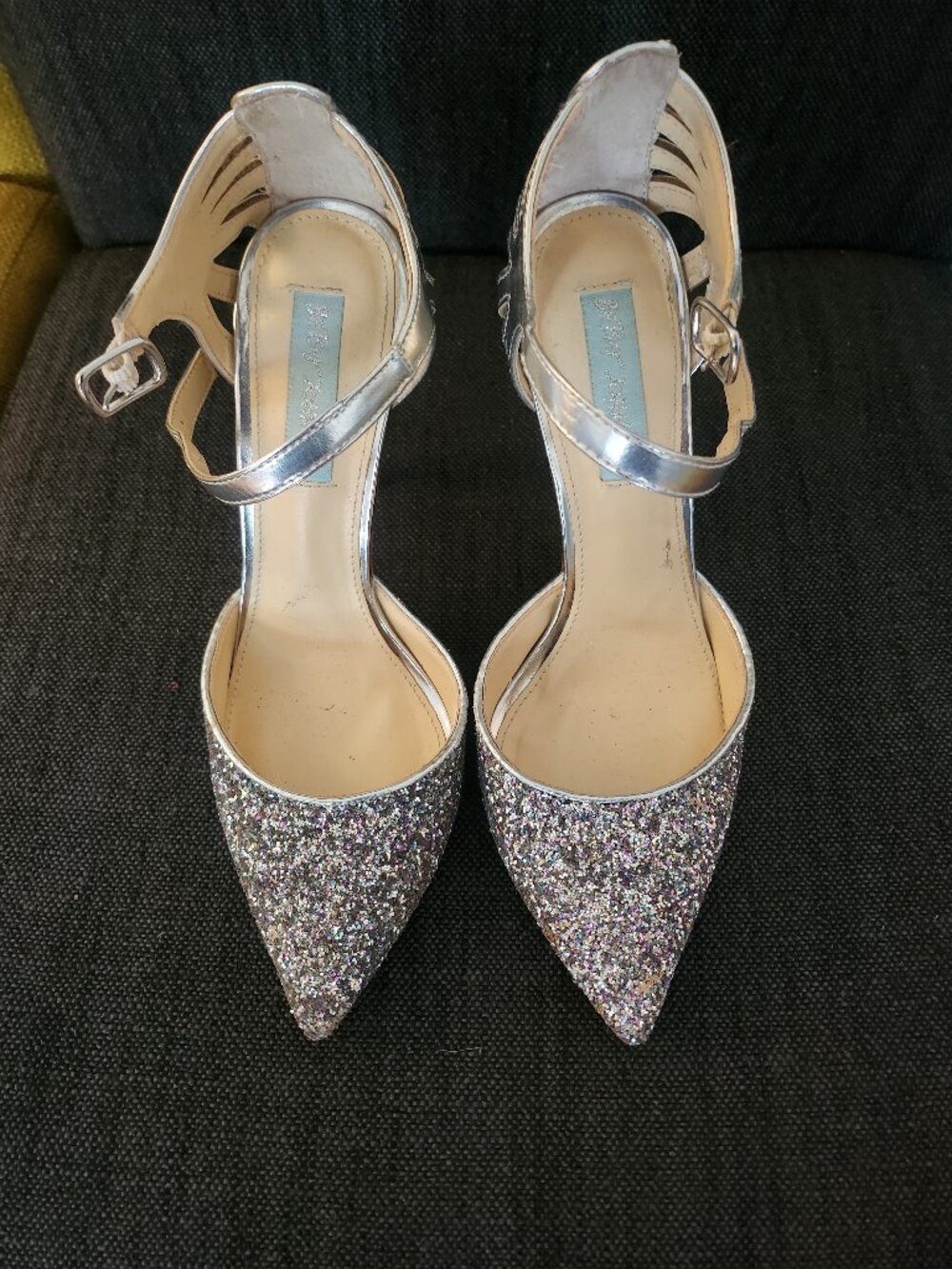 Betsey Johnson size 8 Glittery Avery  Heels - Picture 2 of 5